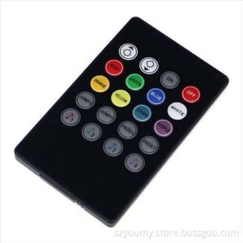 DC12V IR Music Controller with 20 Keys Remote for RGB LED Strip Light
